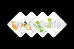 Glasunderlägg Cocktail 4 Pack