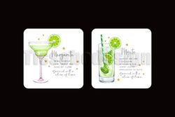 Glasunderlägg Cocktail 4 Pack