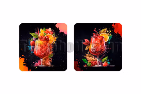 Glasunderlägg Cocktail 2 pack