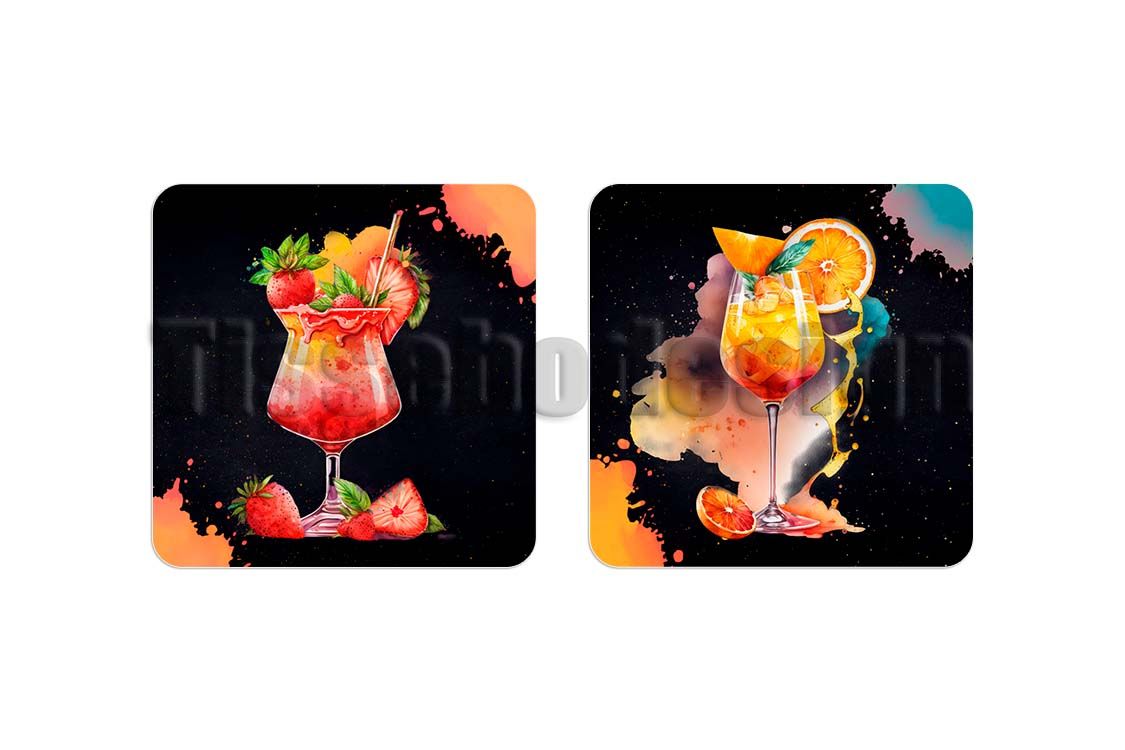 Glasunderlägg Cocktail 2 pack