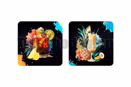 Glasunderlägg Cocktail 2 pack