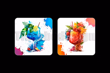 Glasunderlägg Cocktail 2 pack