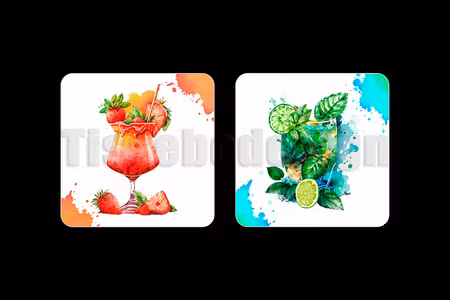 Glasunderlägg Cocktail 2 pack