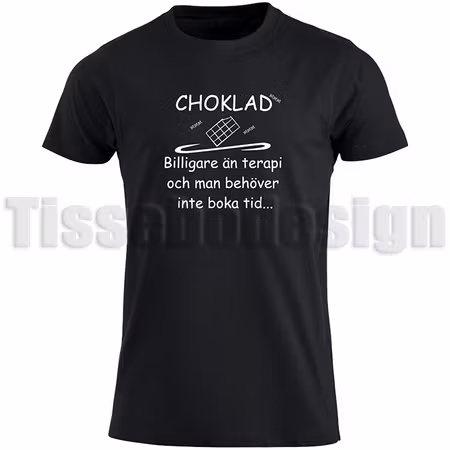 T-shirt Choklad Billigare Än Terapi Och Man Behöver Inte Boka Tid