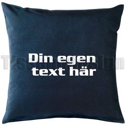 Kuddfodral Med Egen Text I Härlig Bomullssammet