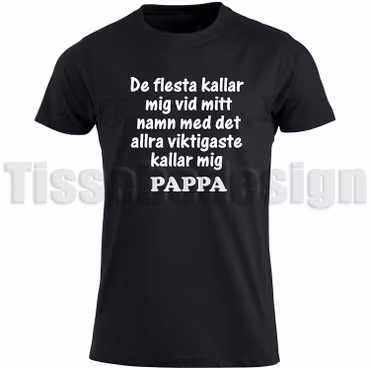T-shirt Pappa – det viktigaste namnet av alla