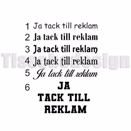 Dekal Ja Tack Till Reklam