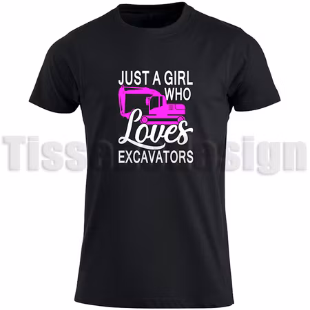 T-shirt Just A Girl Who Loves Excavators