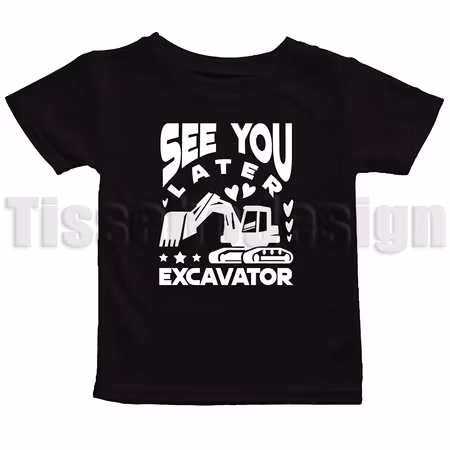 Barn T-shirt See You Later Excavator