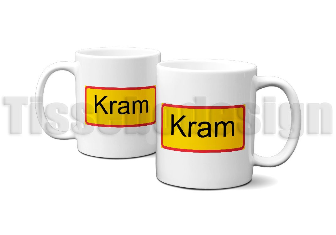 Skylt mugg Kram