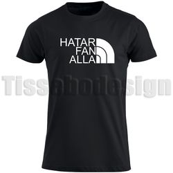 T-shirt Med Tryck Hatar Fan Alla