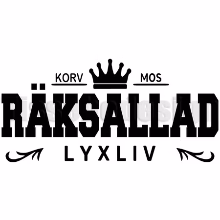 Bildekal "Räksallad"