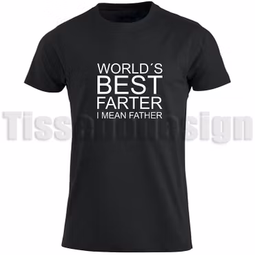 T-shirt World’s Best Farter – humor för pappor