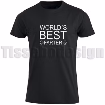 T-shirt World’s Best Farter – humor för pappor