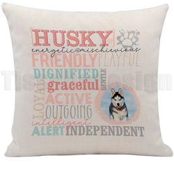Kuddfodral Husky Med Eget Foto