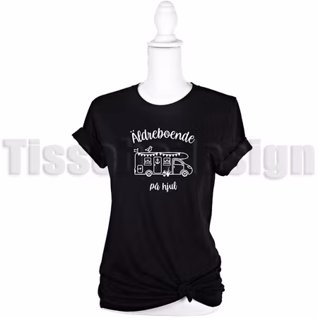 Dam - T-shirt Äldreboende På Hjul