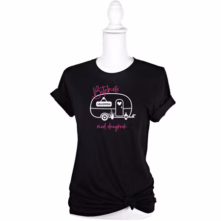 Dam - T-shirt Bitches med dragkrok