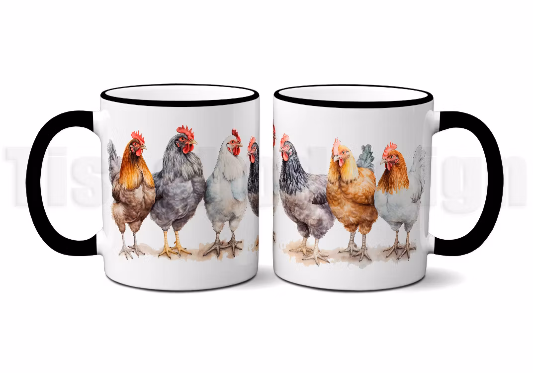 Mugg Höns på parad