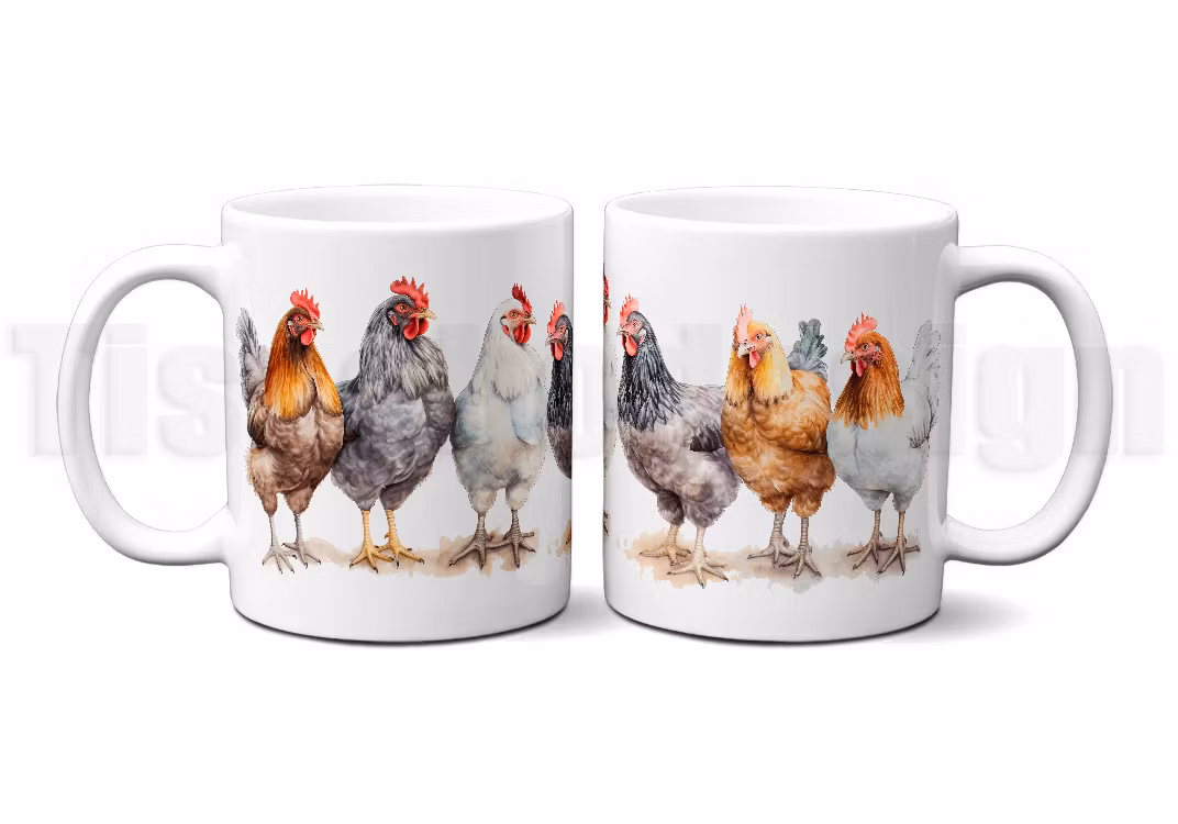 Mugg Höns på parad