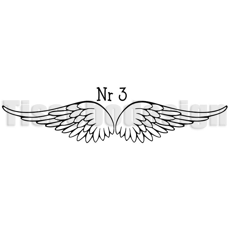 Bildekal Vingar Nr 3