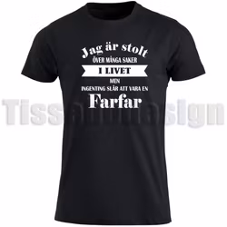 T-shirt – Jag är stolt farfar och morfar – hyllning till familjens hjältar