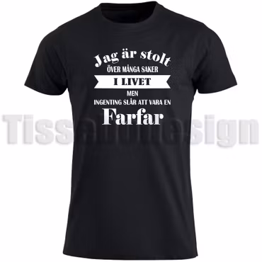 T-shirt – Jag är stolt farfar och morfar – hyllning till familjens hjältar