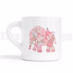 Barnmugg med rosa elefant – en mjuk och lekfull favorit för små händer!
