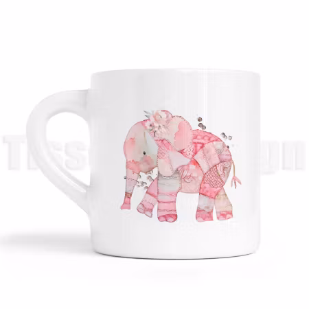 Barnmugg med rosa elefant – en mjuk och lekfull favorit för små händer!