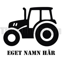 Dekal Traktor Anpassningsbar Med Eget Namn