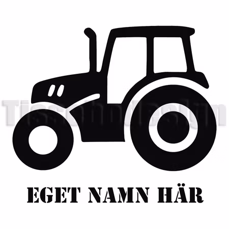 Dekal Traktor Anpassningsbar Med Eget Namn