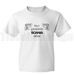 Barn T-shirt Next generation Scania driver – för framtidens förare