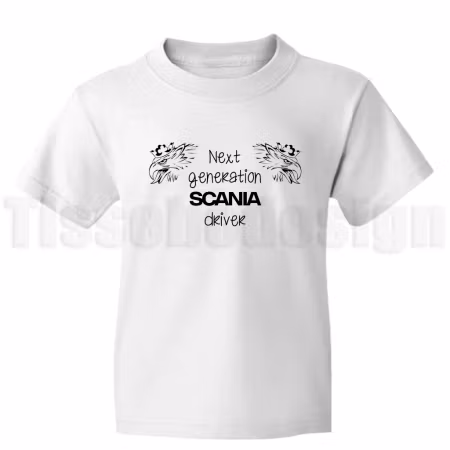 Barn T-shirt Next generation Scania driver – för framtidens förare