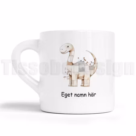 Barnmugg med dinosaurie – en charmig vän till måltiderna!
