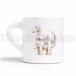 Barnmugg med dinosaurie – en charmig vän till måltiderna!
