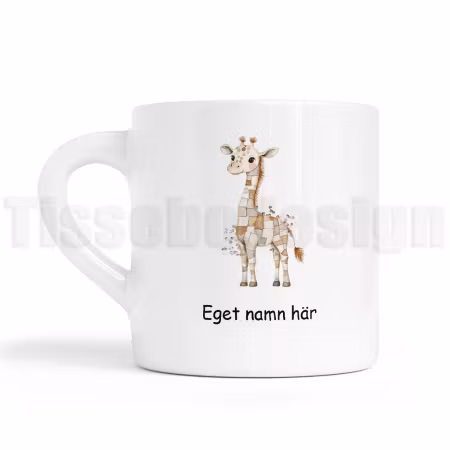 Barnmugg med giraff – en lekfull vän vid varje måltid!