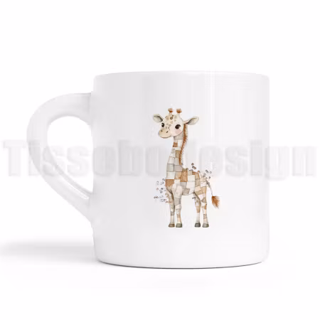 Barnmugg med giraff – en lekfull vän vid varje måltid!