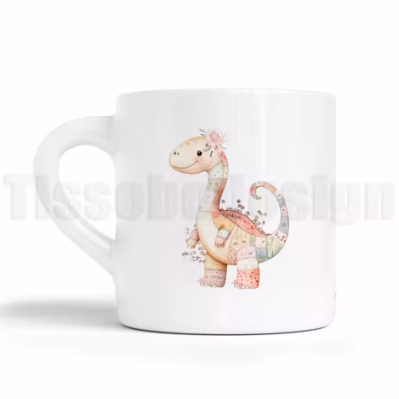Barnmugg med dinosaurie – en mjuk och lekfull favorit för barn!