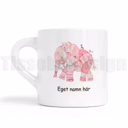 Barnmugg med rosa elefant – en mjuk och lekfull favorit för små händer!