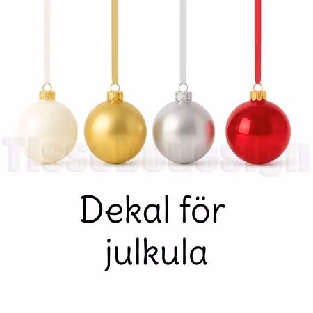 Namndekal till julkula – gör granen personlig!