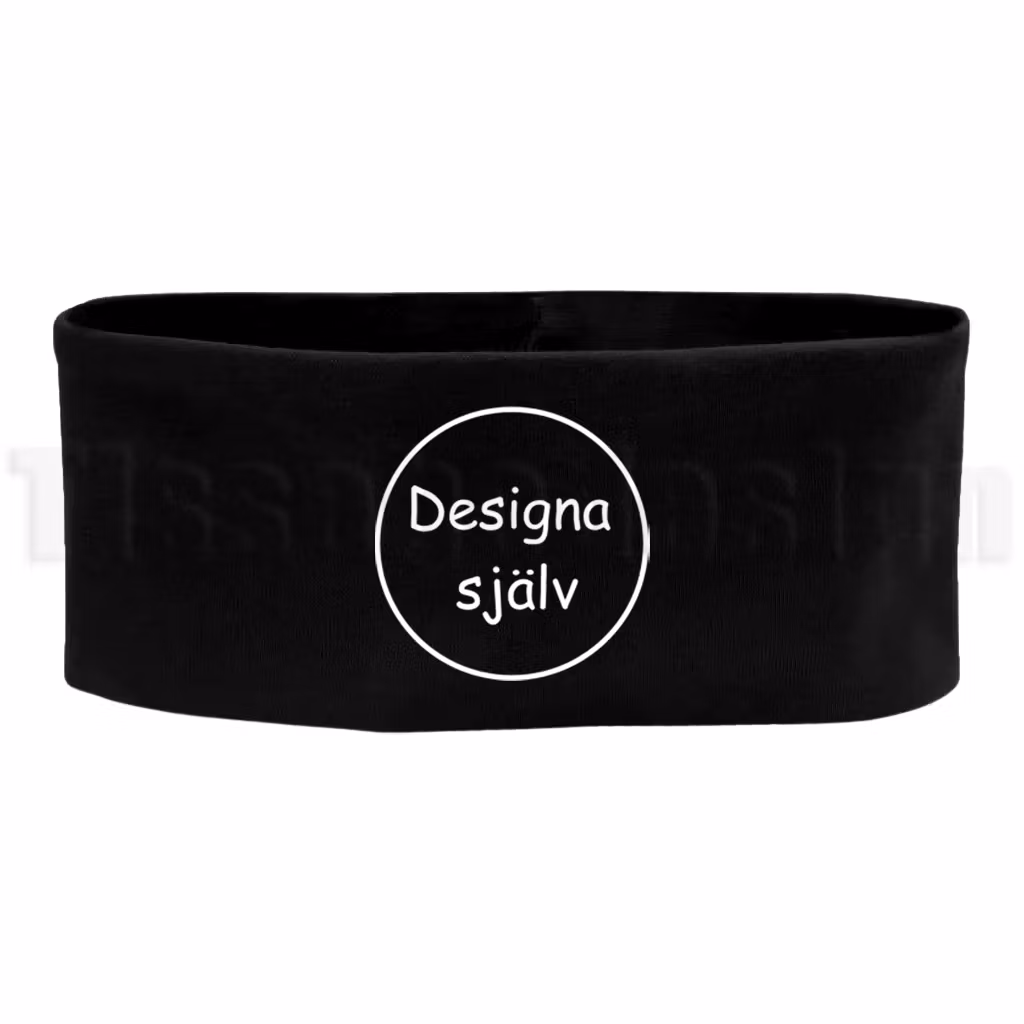 Pannband Egentext – håll värmen med din personliga stil!