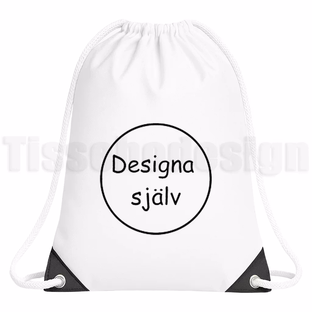 • Gympapåse för egen design – exempelbild med designmarkering