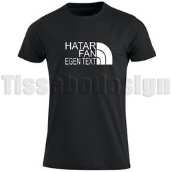T-shirt Med Tryck Hatar Fan - Anpassningsbar Text