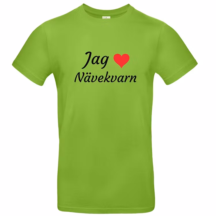 Jag ❤️ Nävekvarn – Unisex T-shirt i 100% bomull
