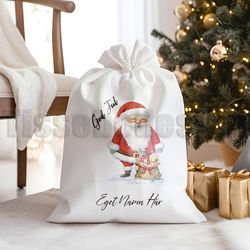 Julsäck Tomte – traditionell design med personlig hälsning