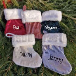 Julstrumpa i sammet – personlig och stämningsfull dekoration till jul