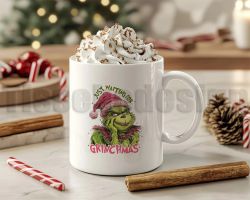 Julmugg Med Tryck - Just Waiting For Christmas - Keramik 330 ml