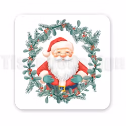 Julmagnet Tomte & Tomtemor i julkrans – klassisk julkänsla i varje detalj