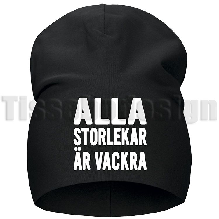 Mössa Med Tryck Alla Storlekar Är Vackra – Fira Mångfald & Självkärlek