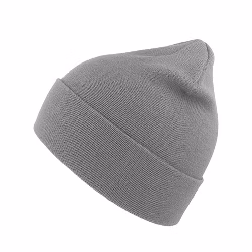 Grå Atlantis EKO-mössa med uppvikt kant