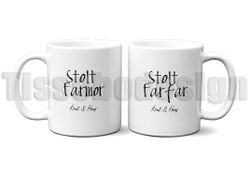Mugg Stolt Farmor & Mugg Stolt Farfar – 330 ml